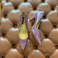 Fitting/ display Sample - Purple snake pointy Stiletto, size 41 (Grade A)