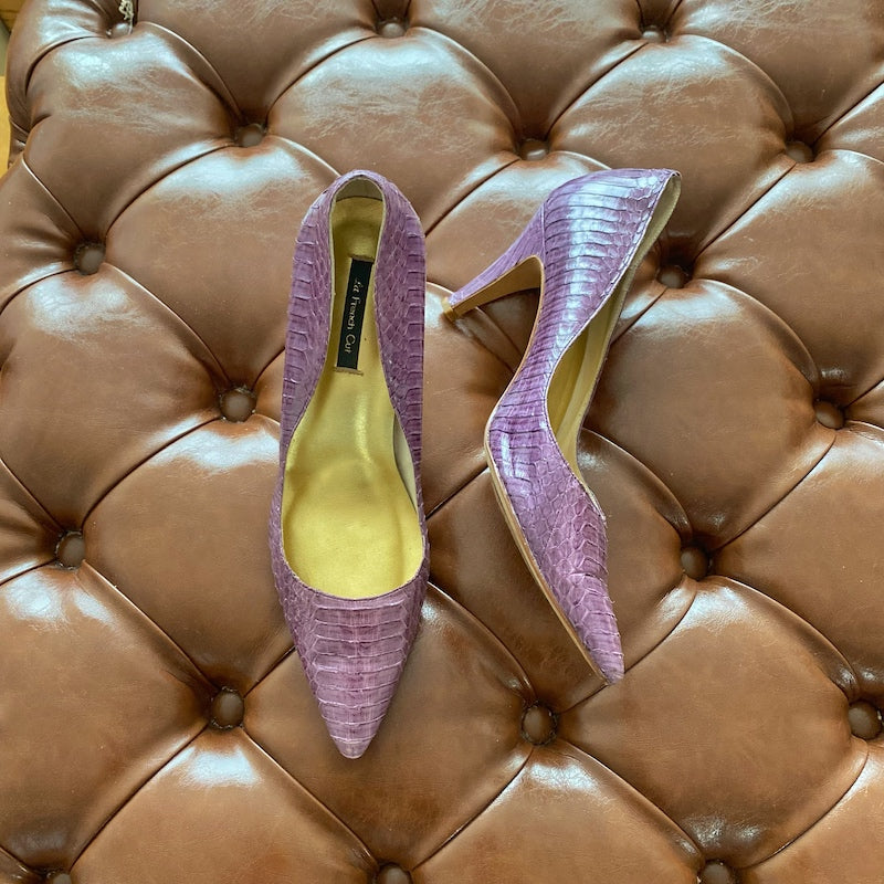 Fitting/ display Sample - Purple snake pointy Stiletto, size 41 (Grade A)