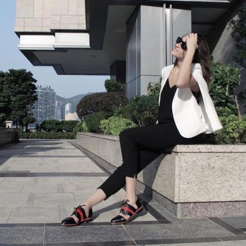 Winter Limited - Black and Red leather cut-out Derbys