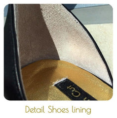 Winter Limited - Black and Gold leather pumps